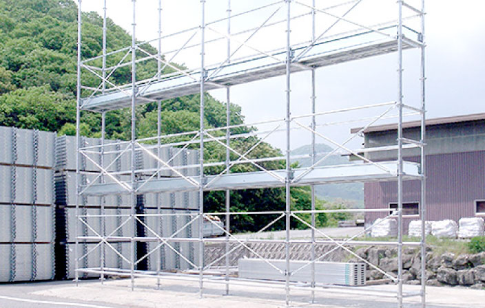 次世代足場　富山県南砺市/仮設足場