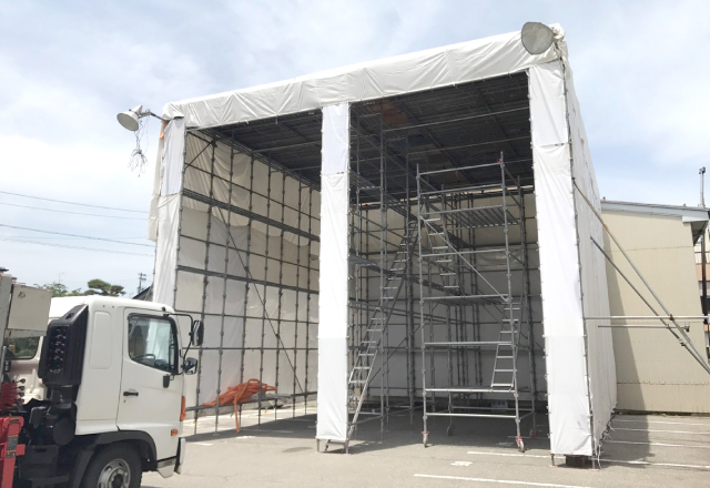 仮設足場工事の専門会社　星野工業株式会社　富山県南砺市