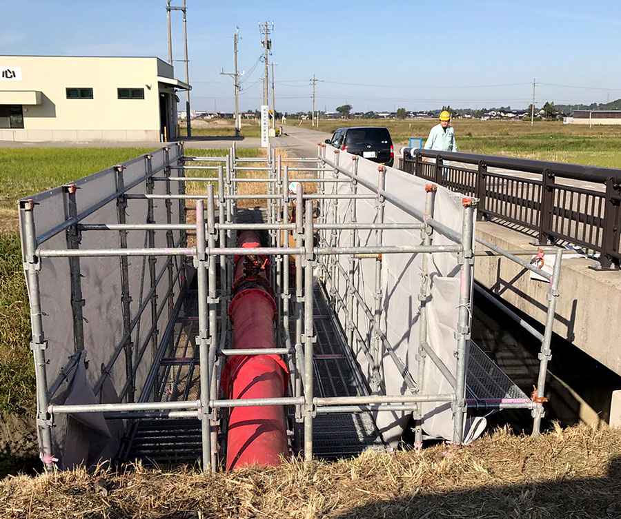 仮設足場工事の専門会社　星野工業株式会社　富山県南砺市