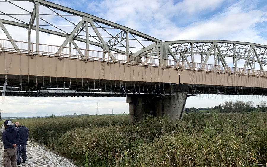 吊り足場　星野工業株式会社　橋梁